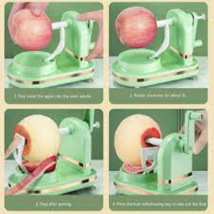 Multifunction Rotary Fruit Peeler in Action