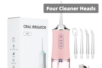 Oral Irrigator Portable Dental Water Flosser USB Rechargeable Jet Floss Tooth Pick 4 Jet Tip 220ml 3 Modes