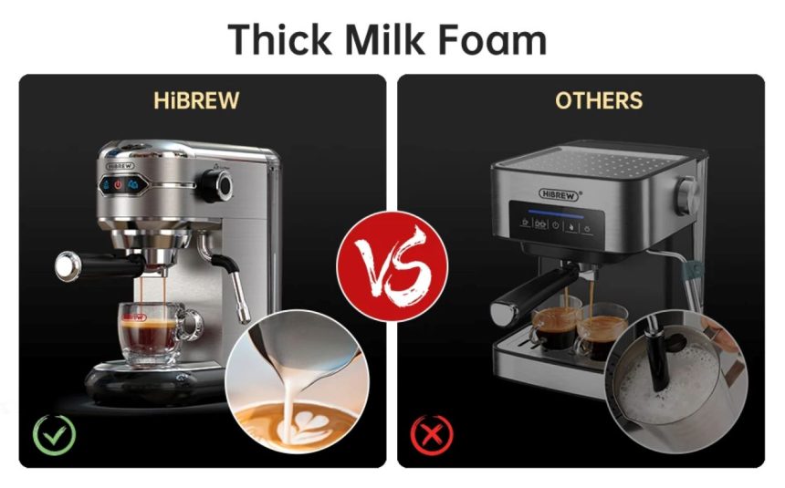 The HiBREW Coffee Maker: a sleek, modern coffee machine brewing a perfect cup of coffee.